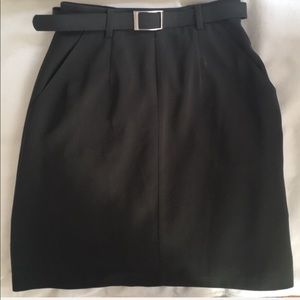Vintage JACOB | Forest Green Belted Skirt